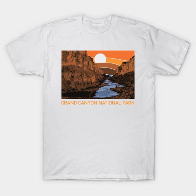 Vintage Grand Canyon National Park Retro Colorado River 80s T-Shirt by mrsmitful01